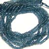 This listing is for the 1 strand of AAA Quality Mystic London Blue Color Quartz Micro faceted rondelles in size of 3.5 - 4 mm approx,,Length: 14 inch